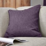 Jennings Aubergine Cushion Aubergine (Purple)