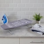 Laundry Rules Tabletop Ironing Board Grey