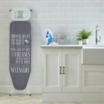 Laundry Rules Ironing Board Cover Grey