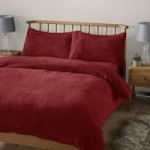 Teddy Bear Red Duvet Cover Red