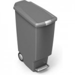 simplehuman 40 Litre Slim Grey Recycle Bin Grey