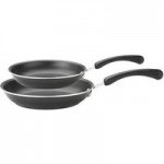 Prestige Diamond Twin Pack 20cm and 24cm Frying Pan Set Black