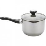 Prestige Strain Away 18cm Saucepan Silver