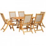 Henley 6 Seat Gateleg Dining Set with Recliner Chairs Natural