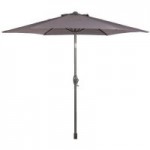 2.5m Crank and Tilt Parasol Grey Pole Grey