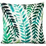 Outdoor Green Zanzi Leaf Cushion Green