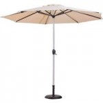 Royal Craft 3.5m Cantilever Parasol with 56 LED Lights Cream