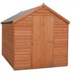8ft x 6ft Shire Overlap Value Shed Green