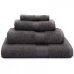 Dorma Silk Blend Anthracite Towel Grey