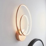 Menton Copper Infinity Integrated LED Wall Light Copper