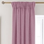 Vermont Pink Pencil Pleat Curtains Pink