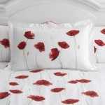 Poppy Trail Red Oxford Pillowcase Red