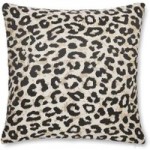 Jacquard Gold Leopard Cushion Cover Gold