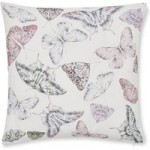 Watercolour Butterflies Natural Cushion Cover Natural