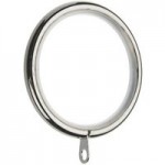 Pack of 6 Swish Blenheim Satin Steel Curtain Rings Dia. 35mm Satin Steel (Silver)