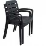 Trabella Salerno Set of 2 Chairs Grey