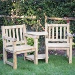 Forest Garden Harvington Love Seat Wood (Brown)