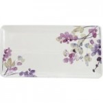 Honesty Pastel Floral Serving Platter White