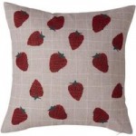 Hot House Strawberries Cushion Pink