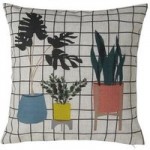 Hot House Plants Cushion MultiColoured