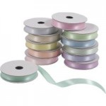 Pastel Satin Ribbons 12 Pack MultiColoured