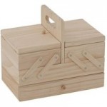 Cantilever Box with Drawer Wood (Brown)