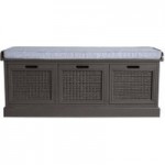 Lucy Cane Charcoal Storage Bench Charcoal