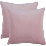 Pack of 2 Blush Supersoft Velour Cushion Covers Blush