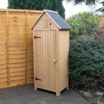 2ft x 2ft Kingfisher Wooden Apex Storage Shed Wood (Brown)