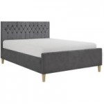 Chesterfield Storage Bed – Grey Grey