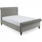 Classic Chesterfield Bed – Grey Grey