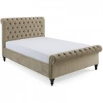 Classic Chesterfield Bed – Taupe Taupe (Cream)