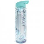 Glitter Unicorn 500ml Plastic Water Bottle Blue