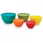 5 Piece Mixing Bowl Set Multi coloured