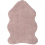 Supersoft Faux Fur Single Pelt Blush Pink Rug Blush (Pink)