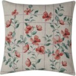 Trailing Poppies Cushion Red