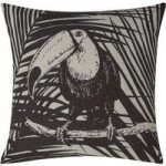 Mono Jungle Toucan Cushion Grey