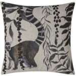 Mono Jungle Lemur Cushion Grey