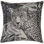 Mono Jungle Leopard Cushion Grey