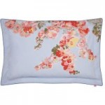 Joules Hollyhock Floral Oxford Pillowcase Blue