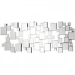 Hotel Silver Squares Mirror Clear