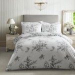 Twiggy Annabelle Grey Duvet Cover and Pillowcase Set Grey
