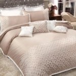 By Caprice Freya Taupe Sequin Duvet Cover Taupe