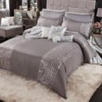 By Caprice Bryony Silver Sequin Duvet Cover Silver