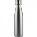 Built 480ml Double Walled Insulated Silver Water Bottle Silver