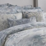 Dorma Estelle 100% Cotton Sateen Standard Pillowcase Blue