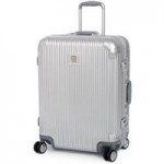 IT Luggage Crusader Silver Hard Shell 26 Inch Suitcase Silver