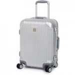 IT Luggage Crusader Silver Hard Shell 21 Inch Cabin Case Silver