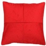 Paoletti Infinity Red Textured Cushion Red