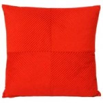 Paoletti Large Infinity Red Textured Cushion Red